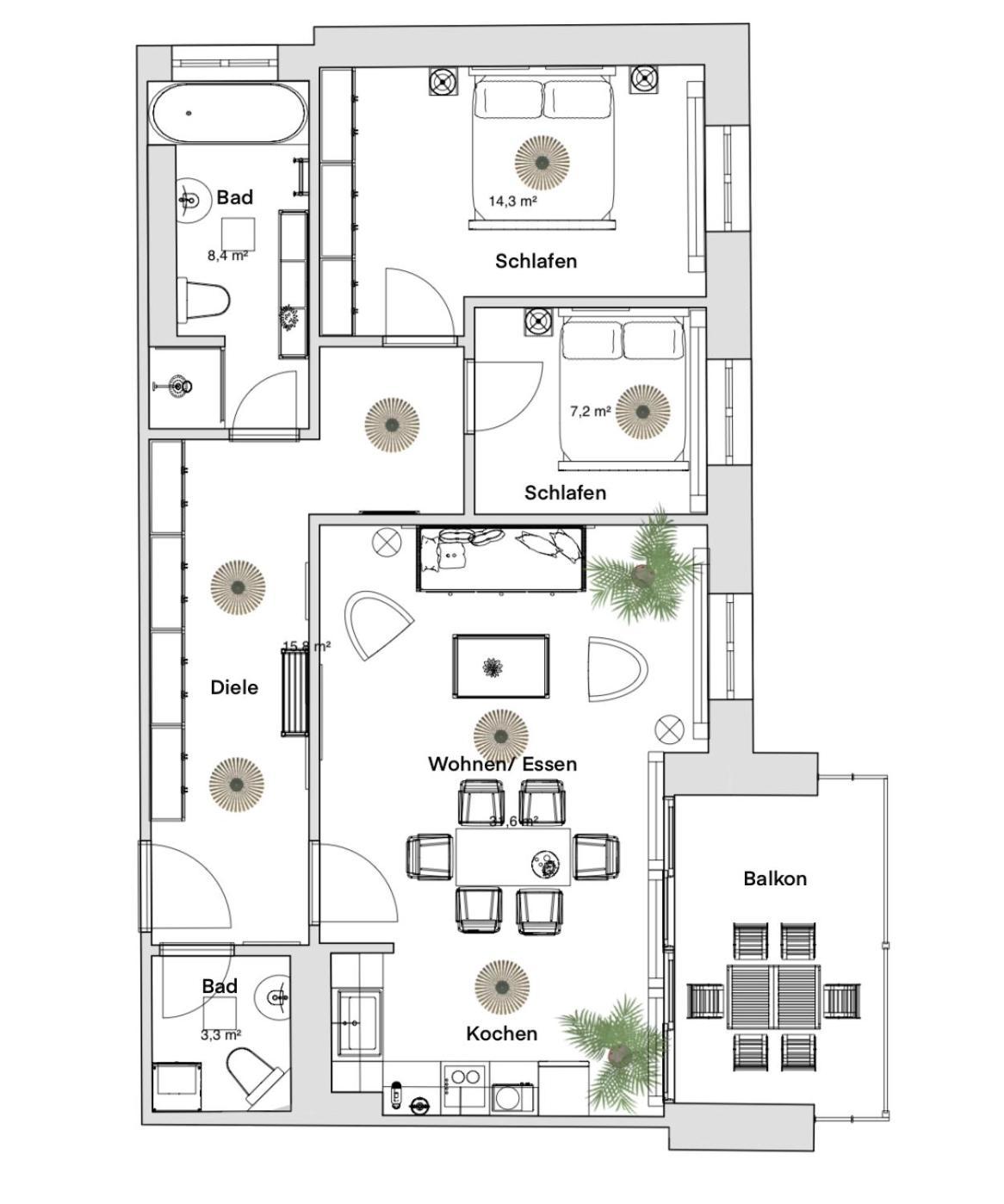 Pineapple Apartments Dresden Zwinger IX - 80 Qm - 1X Free Parking - Екстериор снимка